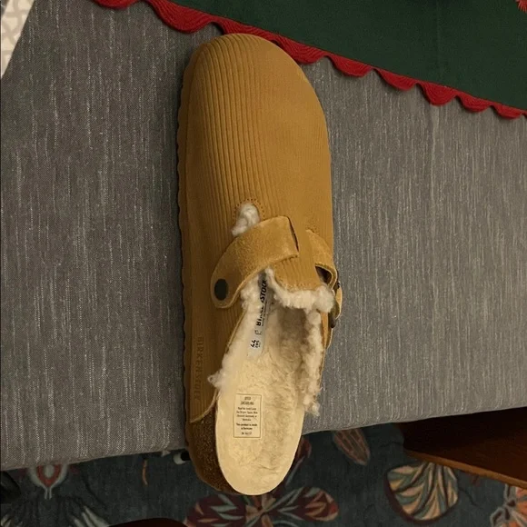 Birkenstock Tan Shearling-Lined Boston NWT - Picture 2 of 6